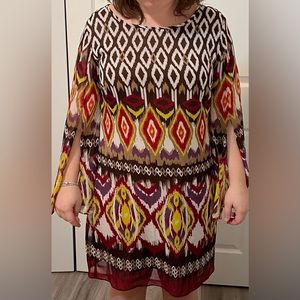 Multi color western style dress